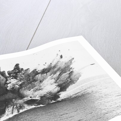 British Warship Barham Exploding at Sea by Anonymous