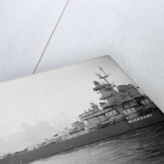 View of The Battleship USS Missouri by Anonymous