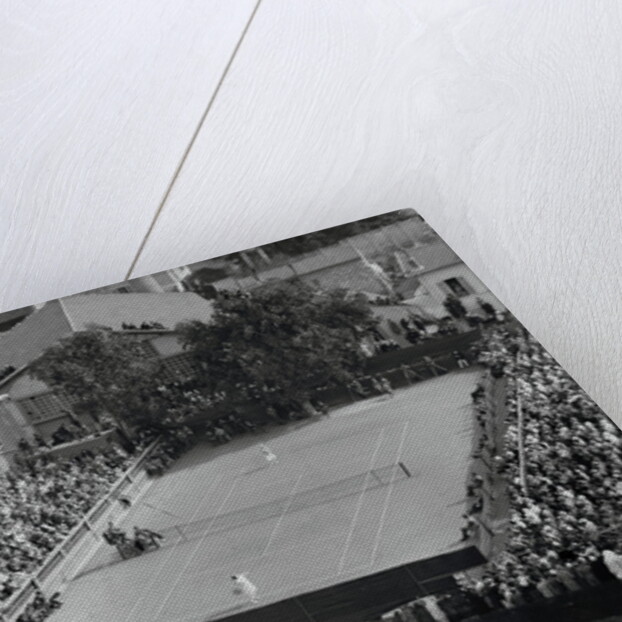 View of Helen Wills Playing Suzanne Lenglen by Anonymous