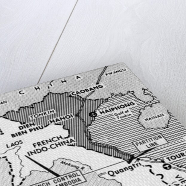 Map Showing French Occupation in Indo-China by Anonymous