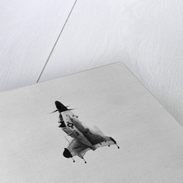 The Convair XFY-1 Plane During Takeoff by Anonymous