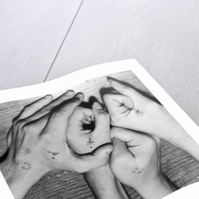 Hands of Gang Members by Anonymous