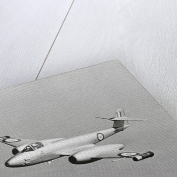 Gloster Meteor Plane in Flight by Anonymous