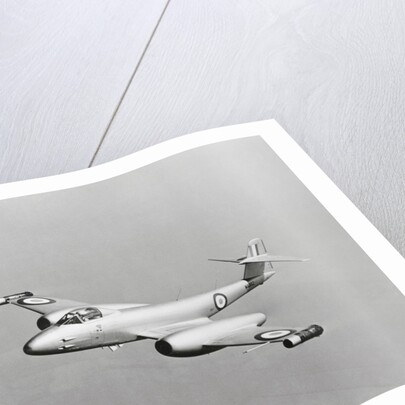 Gloster Meteor Plane in Flight by Anonymous
