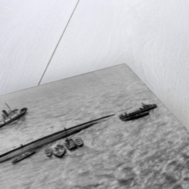 Ships Sailing Around the Toya Maru by Anonymous