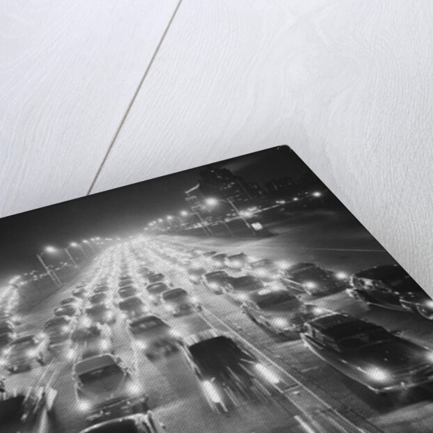 View of Traffic at Night by Anonymous
