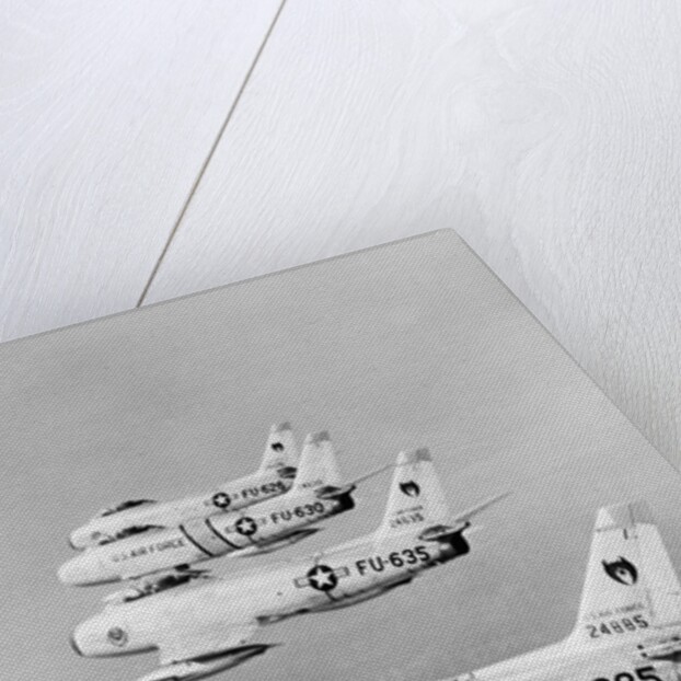 Flight of F-86 Sabrejets Guard the Philippines by Anonymous