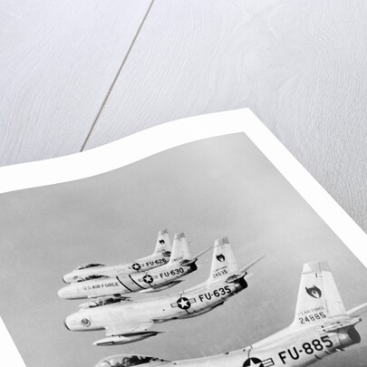 Flight of F-86 Sabrejets Guard the Philippines by Anonymous