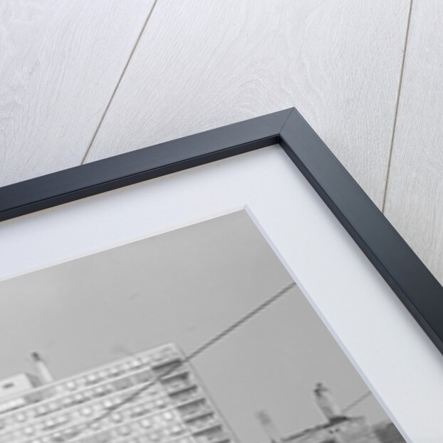 Modern Apartment Building Behind Slum Tenement in Chicago by Anonymous