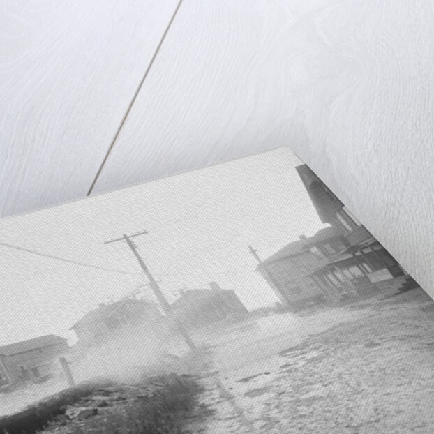 Flood Waters Rushing Houses by Anonymous