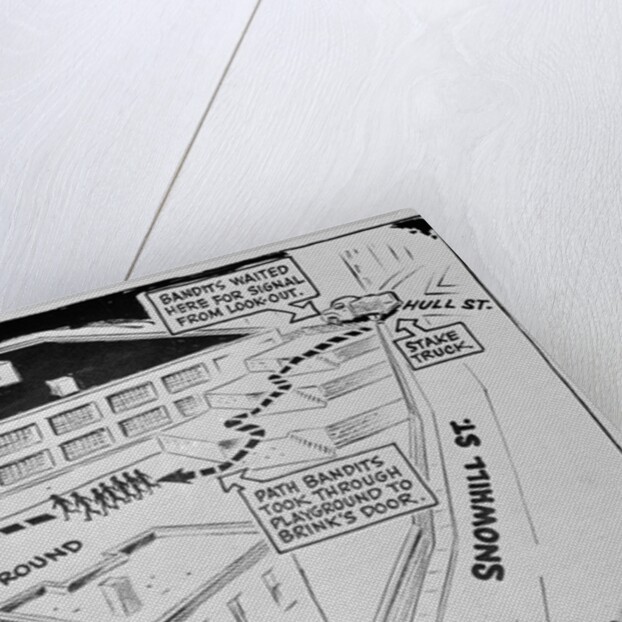 Diagram of Brink's Robbery by Anonymous