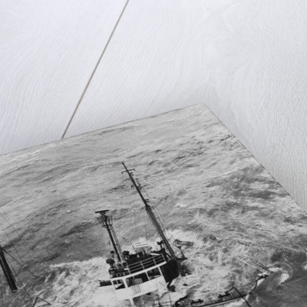 Tugboat Sinking in the English Channel by Anonymous