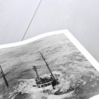 Tugboat Sinking in the English Channel by Anonymous