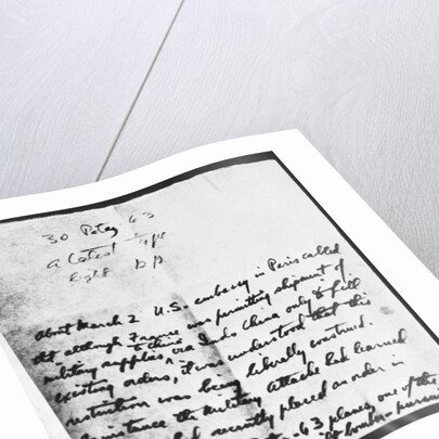 Handwritten Note Supposedly by Communist by Anonymous