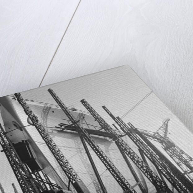 View of Crane Like Structure of Ship by Anonymous