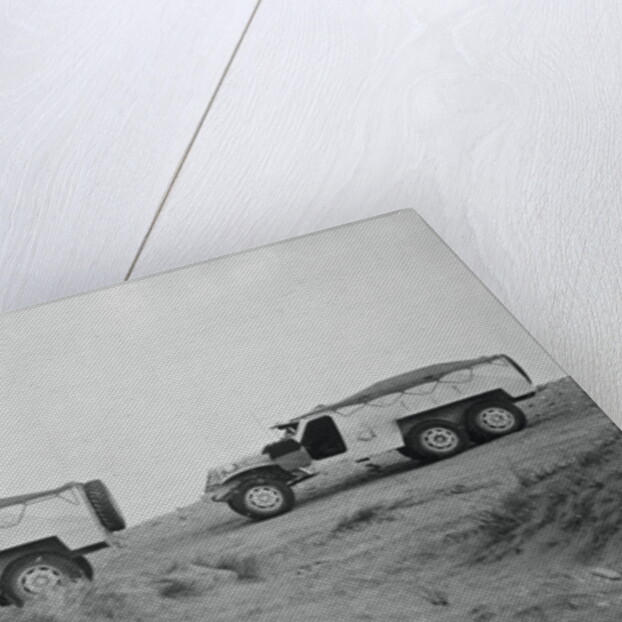 View of Caravan of Armored Troop Transports by Anonymous