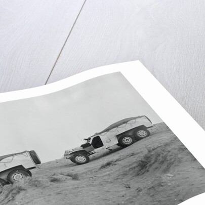 View of Caravan of Armored Troop Transports by Anonymous