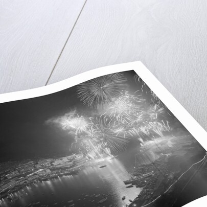 Fireworks Bursting Over the Port of Monaco by Anonymous