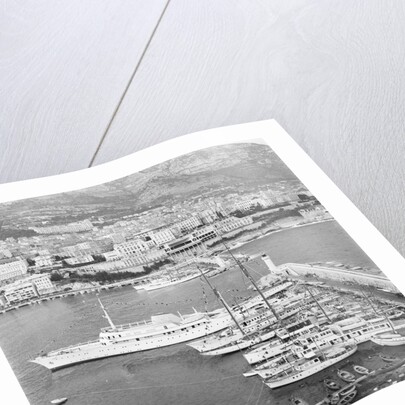 View of Yachts Alongside Shore by Anonymous