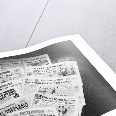 London Press Headlines for Korean Crisis by Anonymous