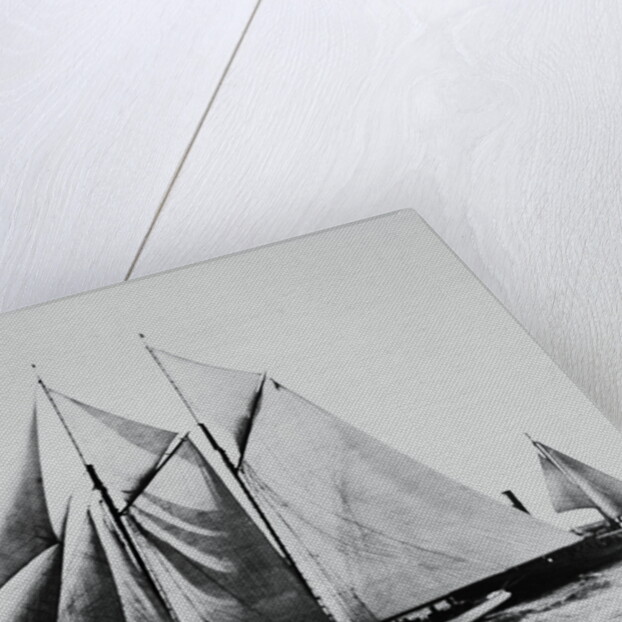 America Racing Yacht on the Sea by Anonymous