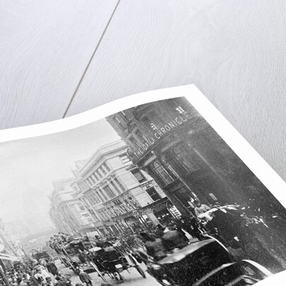 View of Crowded Fleet Street by Anonymous