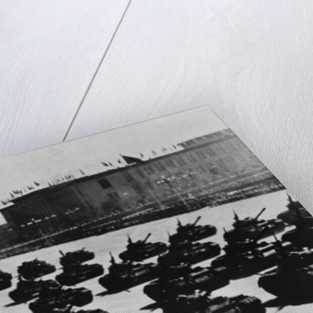 Tanks and Soldiers in Tiananmen Square by Anonymous