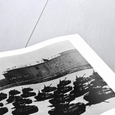 Tanks and Soldiers in Tiananmen Square by Anonymous
