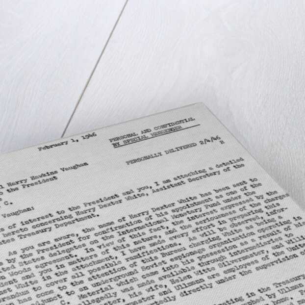 Top Secret Letter from J. Edgar Hoover by Anonymous