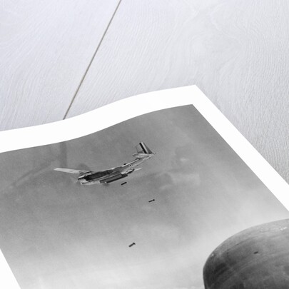 B-26 Bomber Dropping Bombs by Anonymous