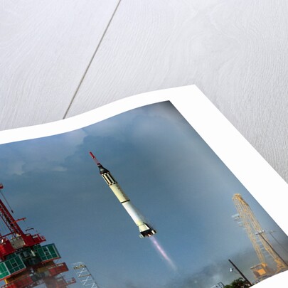 Rocket Blasting into Space by Anonymous