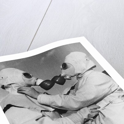 Air Raid Wardens in Radiation Suits by Anonymous
