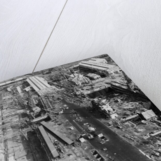 View of Huge Ship Under Construction by Anonymous