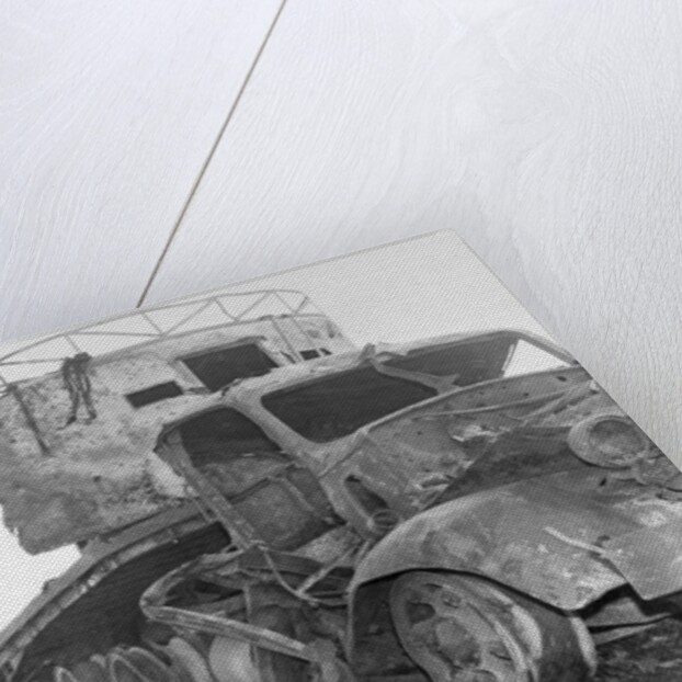 Destroyed Ammunition Truck by Anonymous