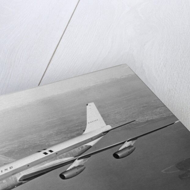 Boeing 707 Plane in Flight by Anonymous