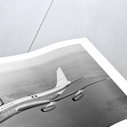 Boeing 707 Plane in Flight by Anonymous