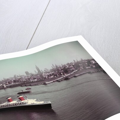 United States Passing New York Skyline by Anonymous