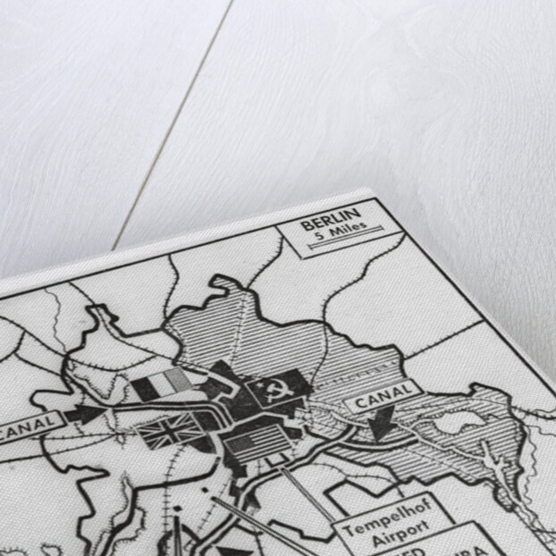 Map of Communist Water Blockade by Anonymous