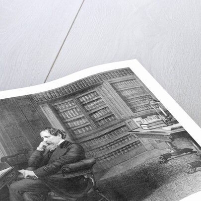 Charles Dickens in His Home Study by Anonymous
