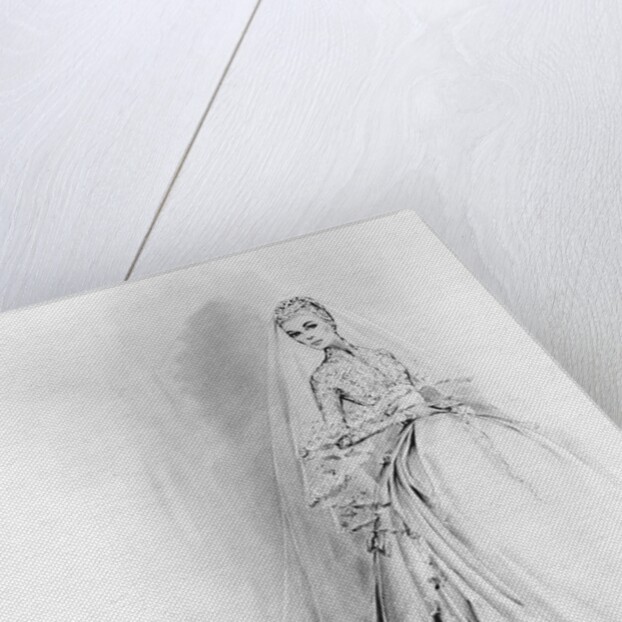 Grace Kelly's Cathedral Wedding Gown by Anonymous