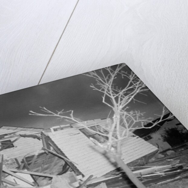 A House Damaged by a Tornado by Anonymous