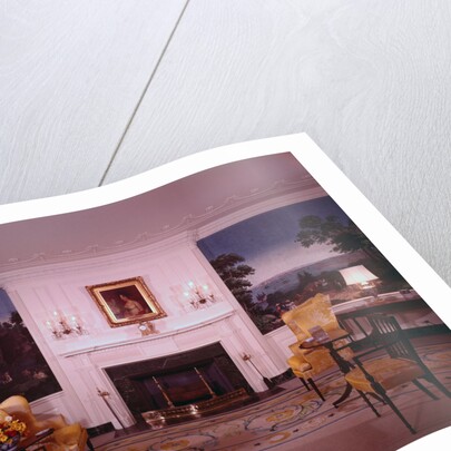 Interior of White House Diplomatic Area by Anonymous