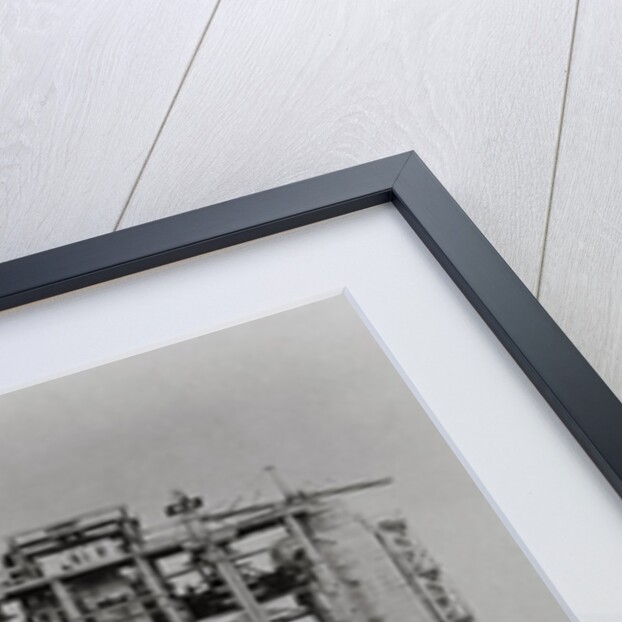 Construction of the Brooklyn Bridge by Anonymous