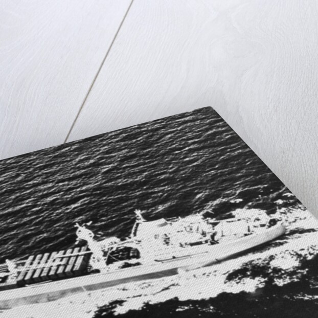 Aerial View of Ship by Anonymous