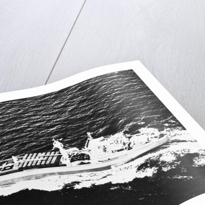Aerial View of Ship by Anonymous