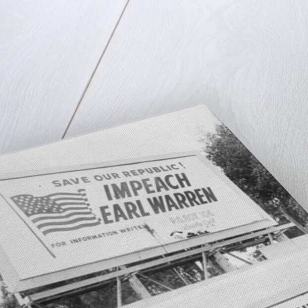 Political Billboards About Chief Justice Earl Warren by Anonymous