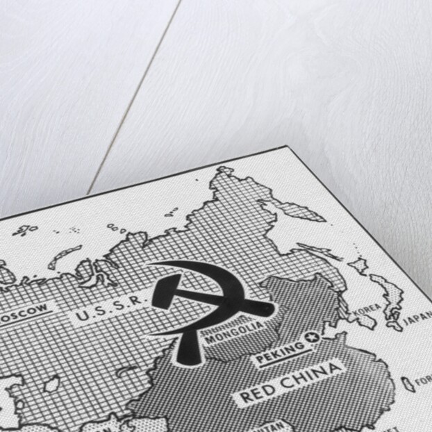 Great Decisions Map of Communist Countries by Anonymous