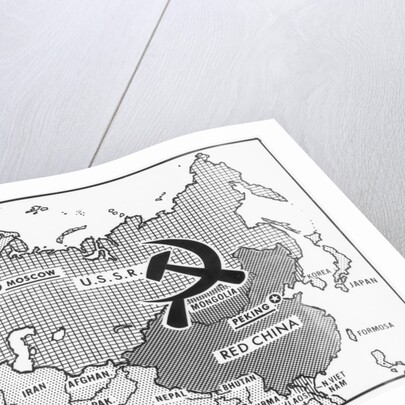 Great Decisions Map of Communist Countries by Anonymous