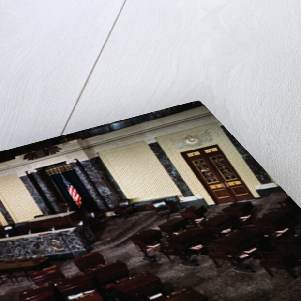 Empty Senate Chamber by Anonymous