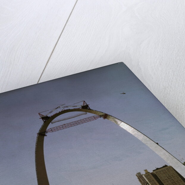 St Louis Arch Undergoing Construction by Anonymous